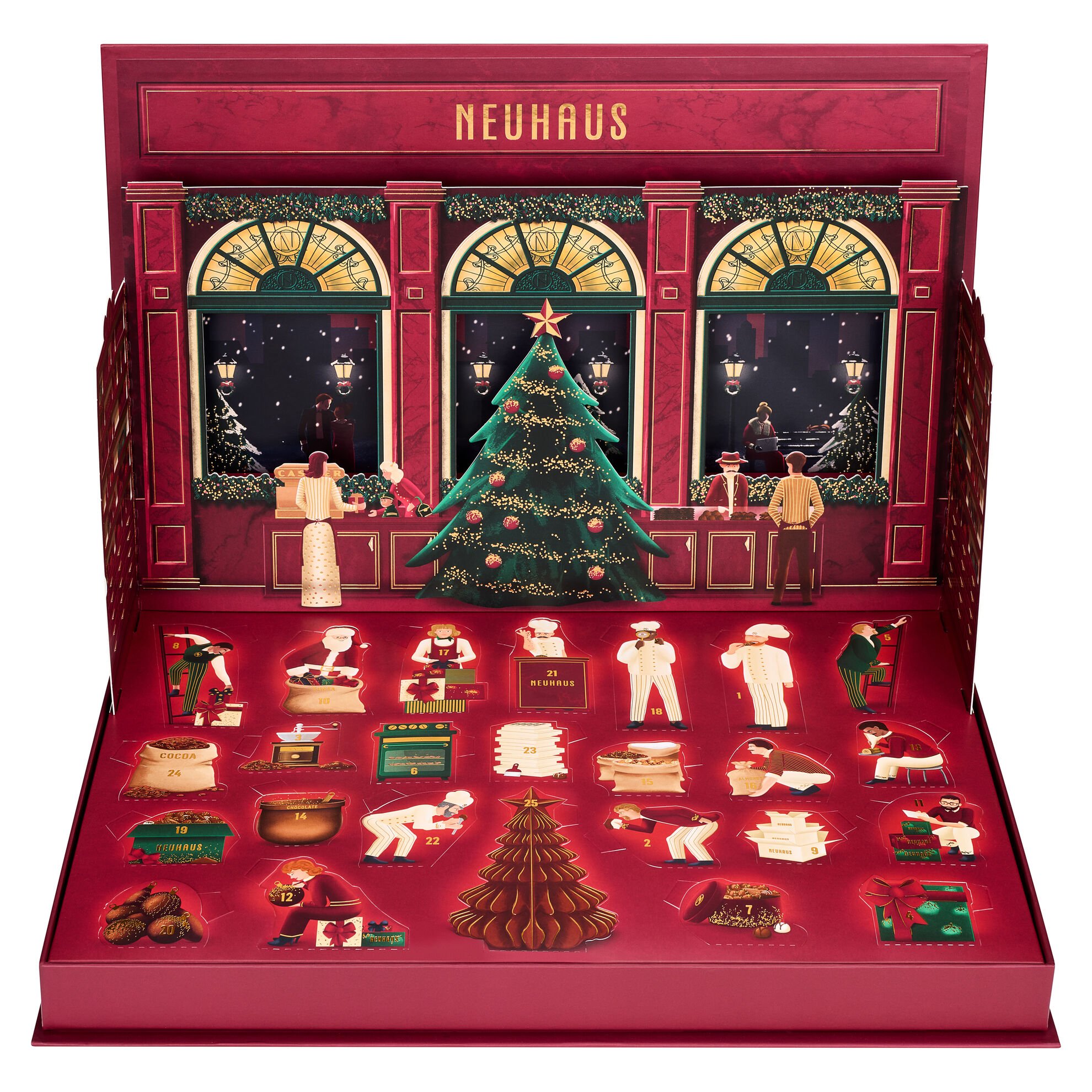 Popup advent calendar 2022 Neuhaus Chocolates